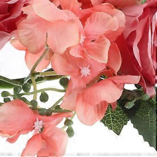 3 st Ljusringar Kransar Konstgjord Rosblomma Ljusring för Bröllopsbord Fest Heminredning