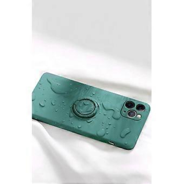 Silikon Ringhållare Skal för iPhone 14 Max Fullständigt Kroppsskydd 360 Ställ Skal med Handrem Stöd Magnetisk Bilhållare