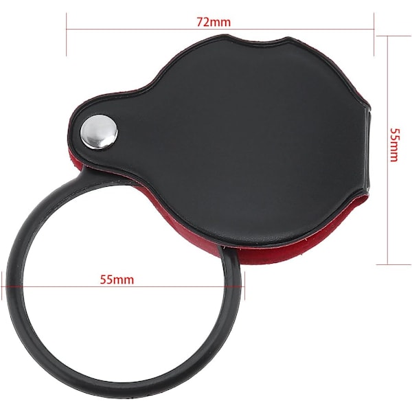 （50 mm）Mini Tasku Luppi 8X Optinen Lasi Kuoren Suojalla