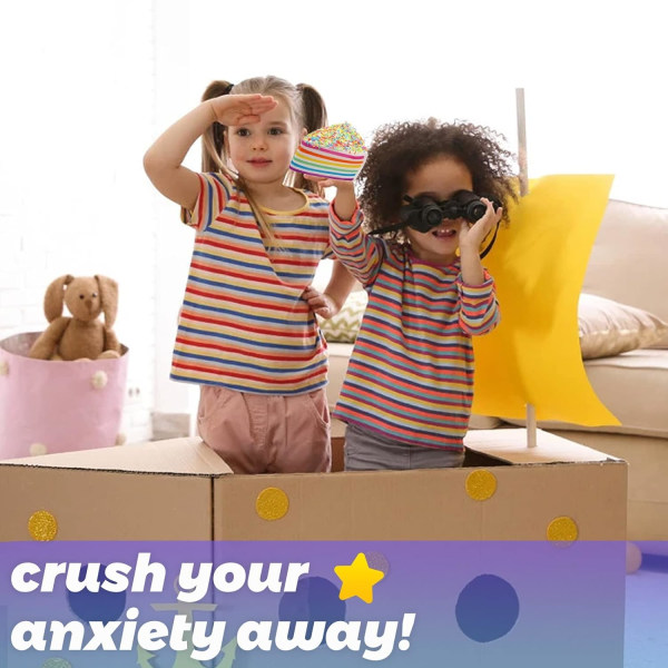Klemmelegetøj Kage Langsomt Stigende Kawaii Regnbue Squishy Anti-Stress