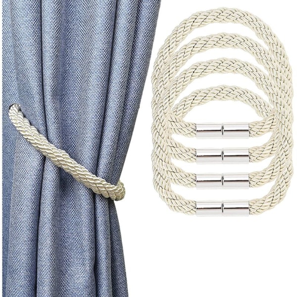 4-paks gardinbånd med tauspenne for moderne enkel stil