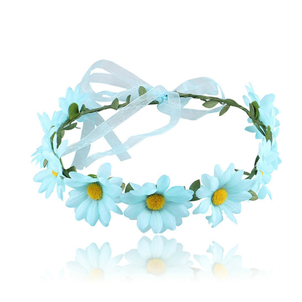 4-delad blomsterkrans solroshuvud flerfärgad blomma huvud