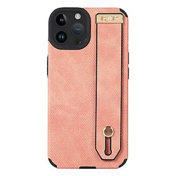 TPU Läder Telefonfodral För iPhone 14 Pro Pink