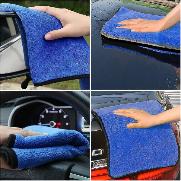 5pcs Microfiber Cloth, Reusable Microfiber Cleaning Cloth Polishi