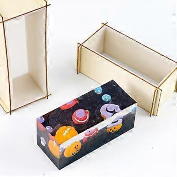 Unik Silikone Epoxy Resin Form Borddekorationer DIY Silikone Håndværksforme Bogreol Ornamenter Form til Resin Håndværk S S