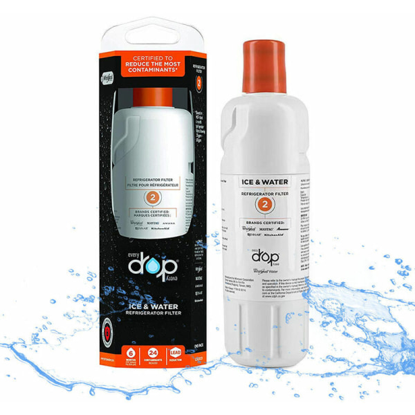 2-pak Everydrop af Whirlpool Is- og Vandfilter 2 til Køleskab
