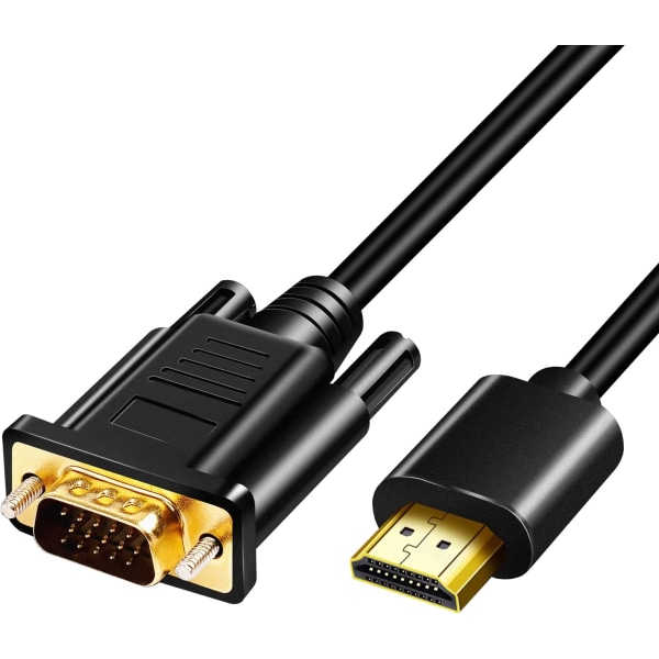 (1,8 m) HDMI till VGA-adapter, HDMI till VGA hane till hane-kablar, 1,8 m