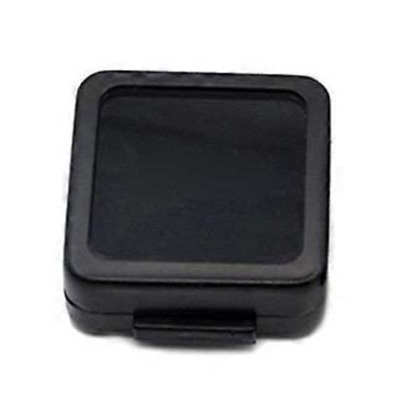 Bare Stone Box Diamant Display Förpackningslåda Silver Svart Ädelstensfodral Med Skumkudde Pärlor Hänge Fyrkantig Metalllåda Showcase Svart S Black S