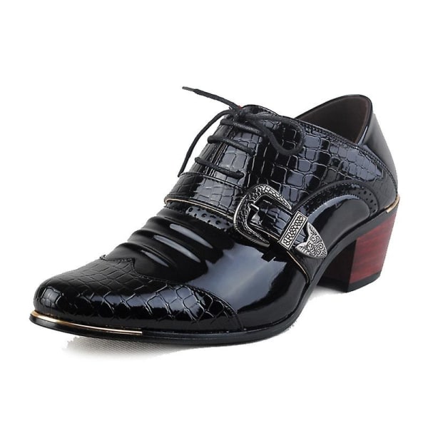 Herres Slip On Lak Glans Tassle Sko Læder Smart Casual.40.sort