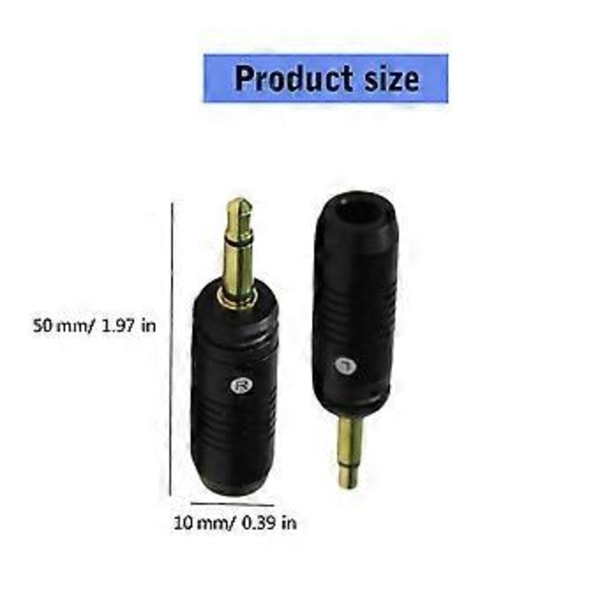 Professionelt hovedtelefonstik forgyldt 3,5 mm stereo hanstik til Focal Clear Elear Elex Elegia Stellia Sølv Silver