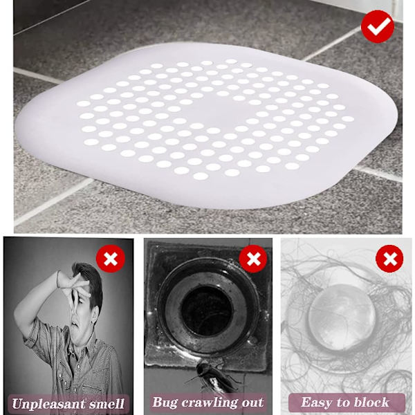 2 st vita silikonavloppsskydd, diskbänkfilter med sug