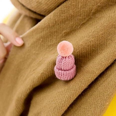 Jule-Strikket Hat, 50 stk. Mini Strikket Hat Juletræspynt,