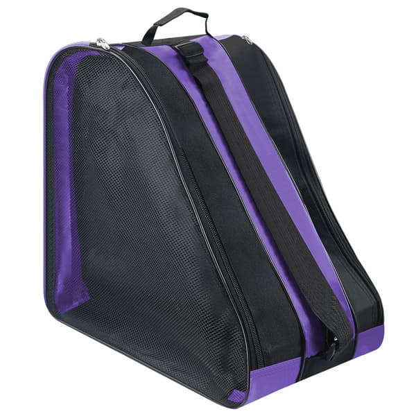 Rullskridskoväska, Skridskopåse för barn, Triangulär förvaringsryggsäck - Lila Purple
