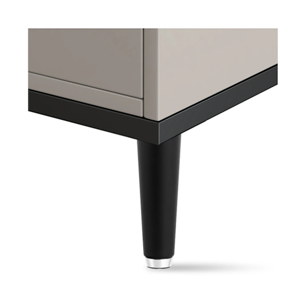 100 cm massiva skåpben polerade slitstarka avsmalnande design s