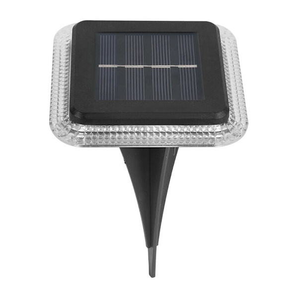 Solcelle bakkelys, solcelle hagelys IP65 vanntett solcelle bakkelys med automatisk på/av sikkerhetslampe (2-pakning, varmt hvitt 3000K)