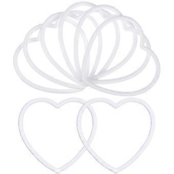 20 st Kreativa Hjärtformade Ringar Drömfångarringar för Hängande Ornament DIY