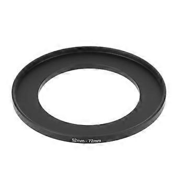 52mm - 72mm Metallinen Step Up -rengas Linssisovitin Suodatin Kameratyökalu Tarvikkeet Uusi Musta