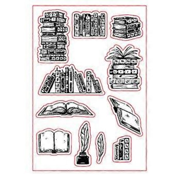 Gjennomsiktige klare stempler pregeform, DIY silikonform for kortlaging og scrapbooking