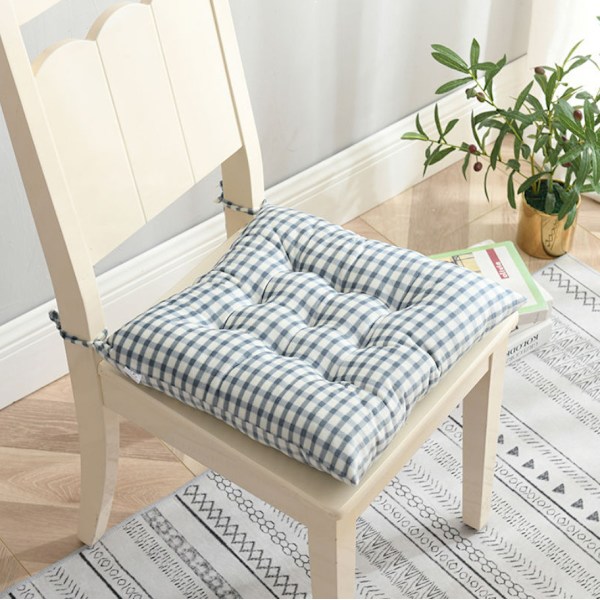 Stolsdyna 40x40 cm, Kuddar (blå)