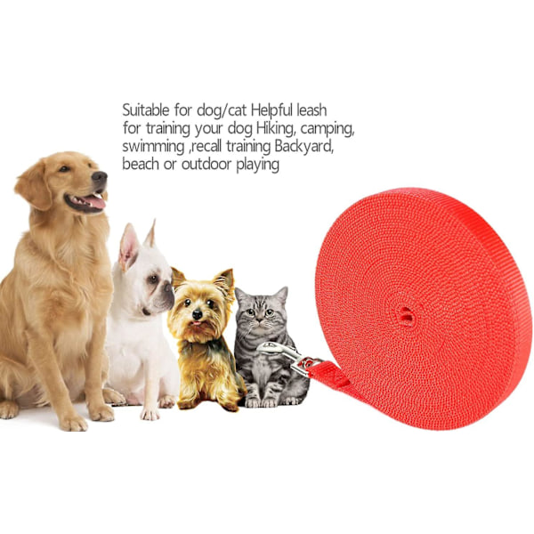 Treningsline for Hund, Lang Line Hundeline, Nylon Lang Hundetreningsline