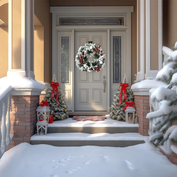 Julekrans, julepynt—tre ginkgonødder