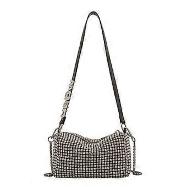 Rhinestone Håndtaske til Kvinder Diamant Skuldertaske Dame Crossbody Taske Skinnende Diamanttaske