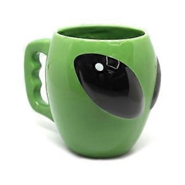 3D Alien Keramisk Kaffekop med Glatte Kanter Rum Univers UFO Kontor Kaffekrus Velegnet til Kaffeelskere Gaver