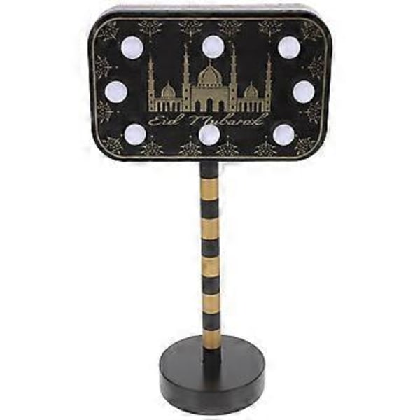 Ramadan LED Skrivebordslampe Eid Dekorationer Ramadan Mubarak Lampe til Soveværelse Hjemmebord Værelse