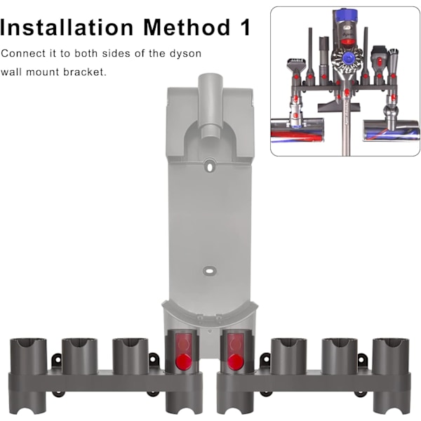 Tilbehørs Holder til Dyson V7 V8 V10 V11 Støvsuger Vægmontering
