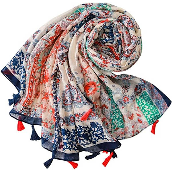Dam Sjal Lång Stor Scarf Elegant Lätt Vikt Scarves Mjuk Wa
