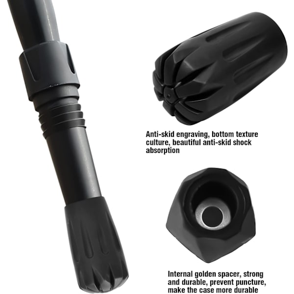 8 stk. 11 mm diameter vandrestavskapper  Vandrestavsgummi
