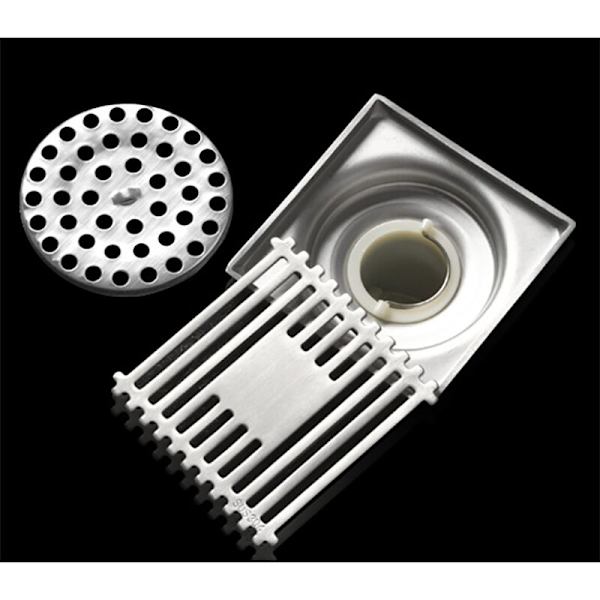 Rostfritt stål golvbrunn med deodorering, 10 cm tjock deodorering 3