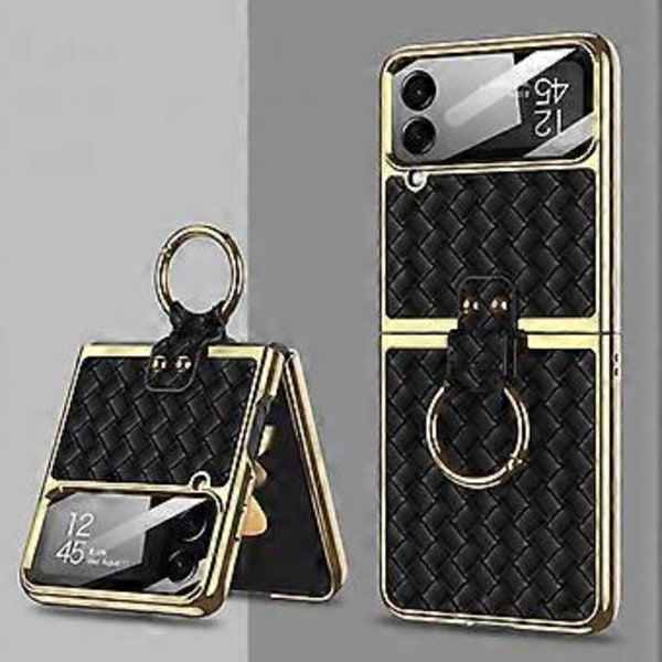 Kudottu Tekstuuri Kotelo Samsung Galaxy Z Flip4:lle (Sininen) Black