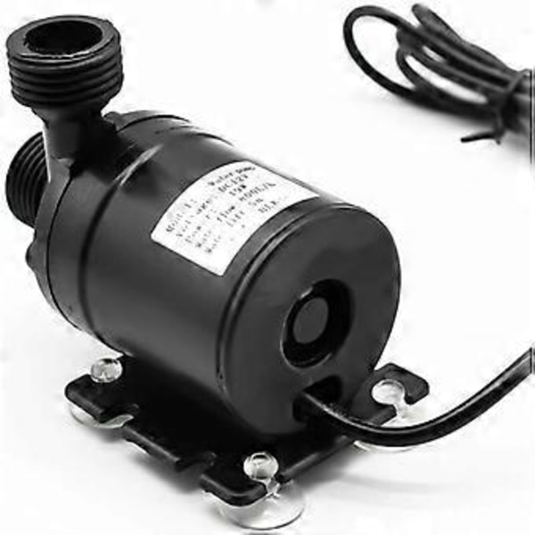 Upotettava pumppu, Mini DC 12 V harjaton upotettava vesipumppu paineenkorotuspumppu 800 l/h 5 m harjaton moottori suihkulähde-allas-aurinkokiertojärjestelmään
