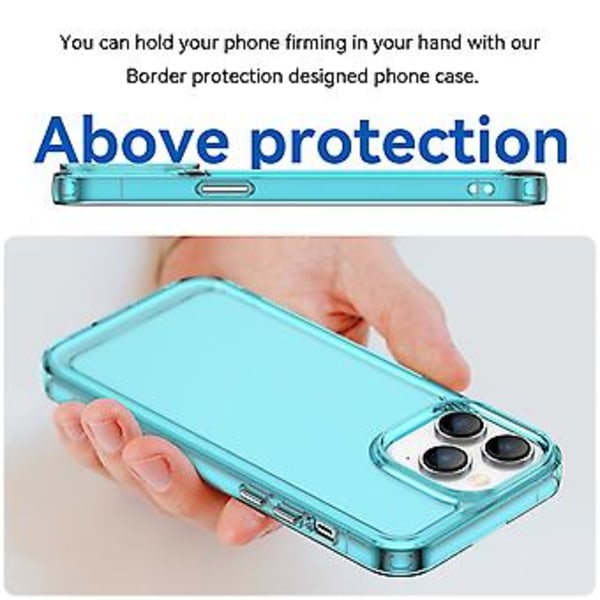 TPU-telefonfodral för iPhone 14 Pro Transparent Blue
