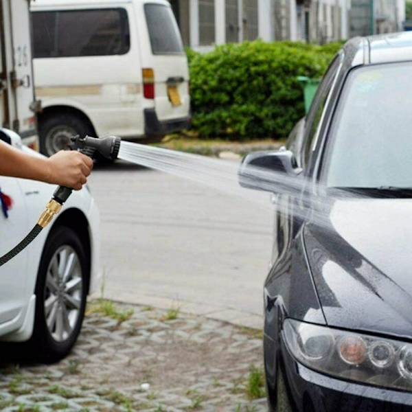 (Sort) Justerbar Højtryks Pistol til Have, Vand og Bil, P