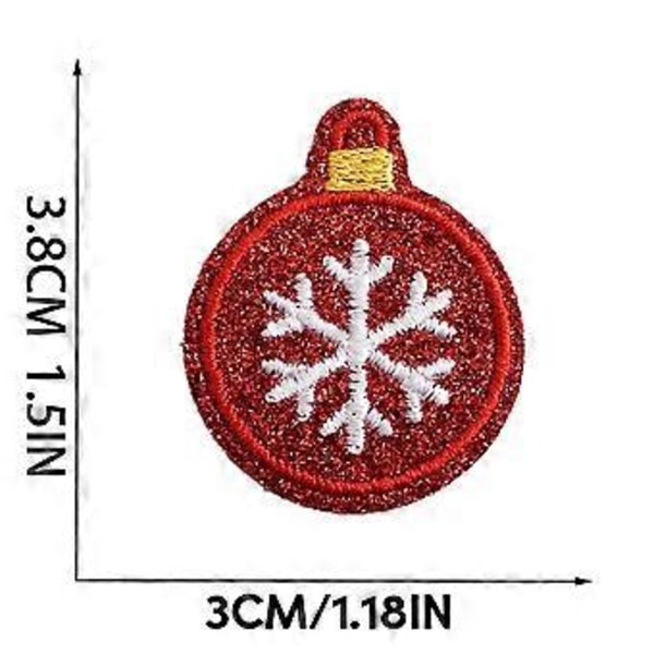Jul Applikationer att Sy på för Jeans Kläder DIY Gåva, Jul Broderade Stryk på Applikationer Jul Applikationer Style2