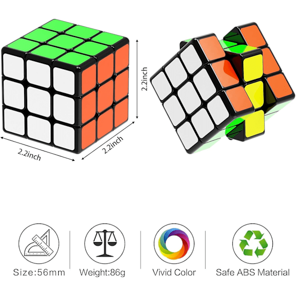 Speed ??cube, 3x3x3 magisk speed cube, lätt att vrida och smidig spe