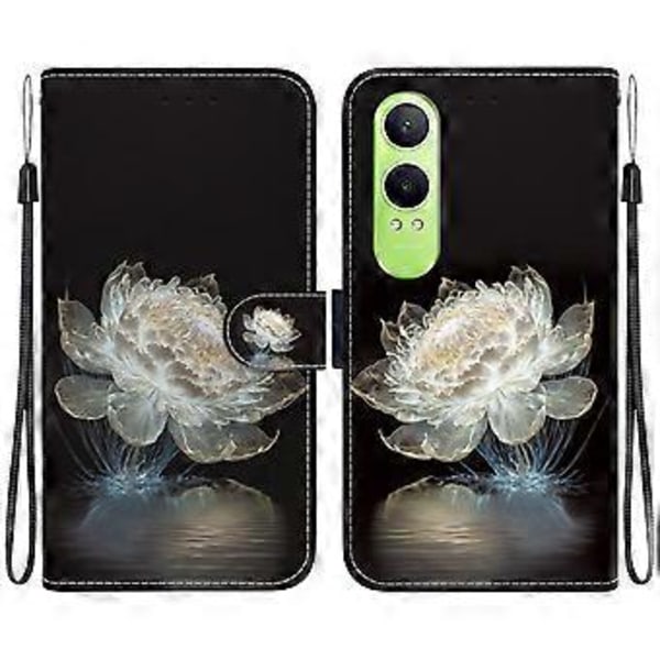 For OnePlus Nord CE4 Lite 5G Lommebok Telefondeksel Lær Flip Cover Mønstertrykk Style J