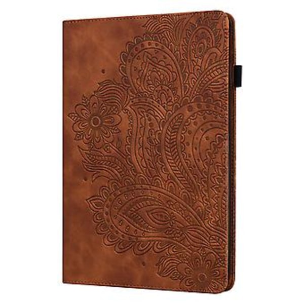 Riikinkukko-nahkainen tablettikotelo Xiaomi Redmi Pad SE:lle Brown