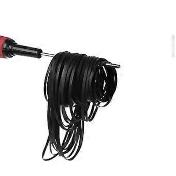50-pack Ersättningsrem för skivspelare Platt drivrem i gummi för skivspelare DVD CD-ROM Repeater 3 mm bred rem Svart