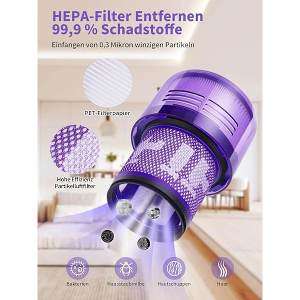 Filter til dysons, v11 filtre til dyson SV14, udskiftningsfilter
