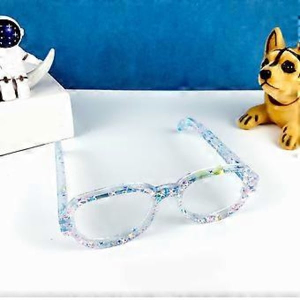 DIY Kristall Dropplim Aromaterapi Gips Slipmedel Tredimensionella Glasögon Smycken Ornament Hänge Silikonform Klar Clear