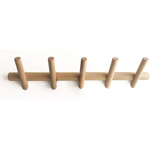 Branch Puinen Seinänaulakko 5 Koukkua Design Naulakko Seinälle