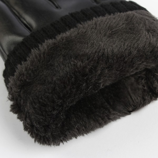 Leopard herre vinter handsker i fåreskind med cashmere for, hold