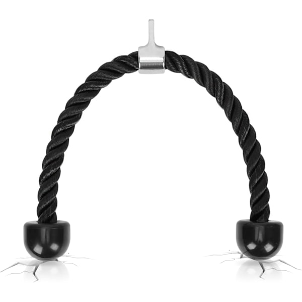 Tricep-köysi musta nylon Kuntoilu veto tupla veto koulutus triceps