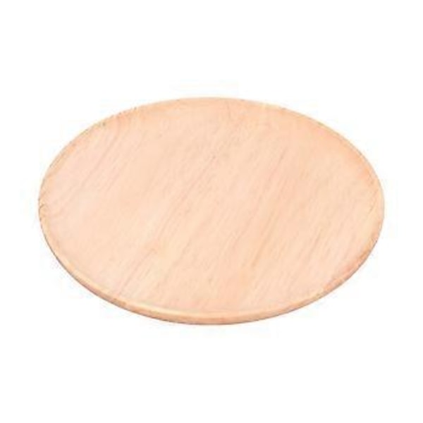Middagstallerken i gummitre, rundt tebrett, fruktfat, matoppbevaringstallerken 27 cm