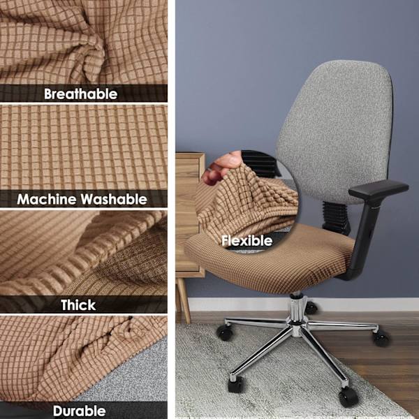Stretchiga och tvättbara elastiska spandex-stolsöverdrag för kontor