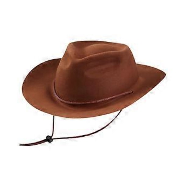 Cowboyhatt för barn, solskyddshatt för fiske, scenframträdanden, camping (mörkbrun) Dark Brown