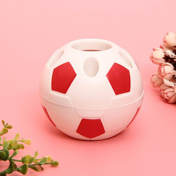 Sett med 2 stk Kreative Fotballformede Blyantstativ Blyantbeholder Multifunksjonell
